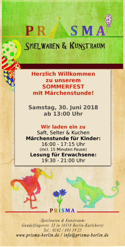 Prisma Flyer Druck Sommerfest 2018 Prisma